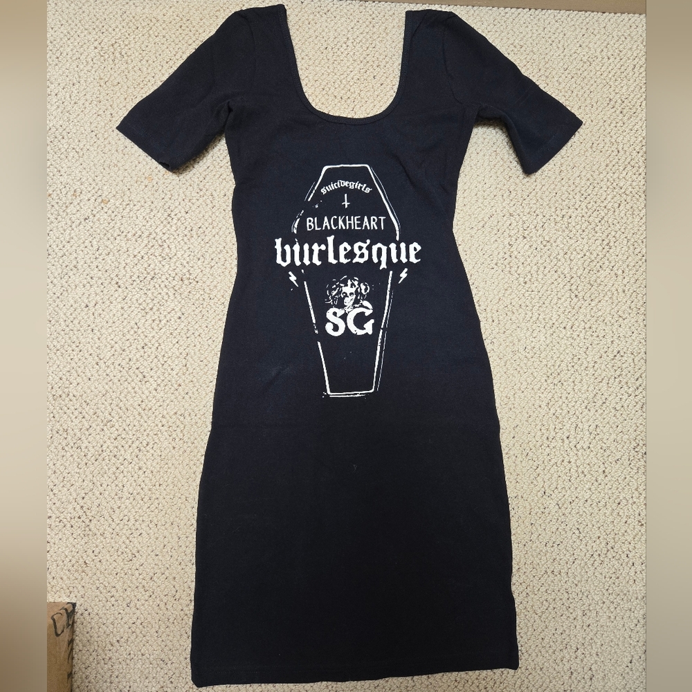 American Apparel Dress Suicide Girls Black Heart Burlesque